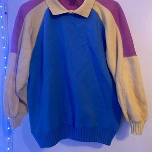 Pink,yellow and blue woman’s sweater